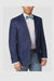 Men'S Navy Solid 2 Button Linen Classic Fit Sport Coat Blazer