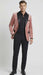 Men’s Dusty Rose Pink Velvet Blazer with Black Satin Lapel | Formal Sport Coat in Mauve Color + Bowtie