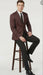 Men’s Burgundy Paisley Blazer Sport Coat – Velvet Dinner Jacket floral in Maroon Wine Color Ultra Slim Fit Smoking Jacket