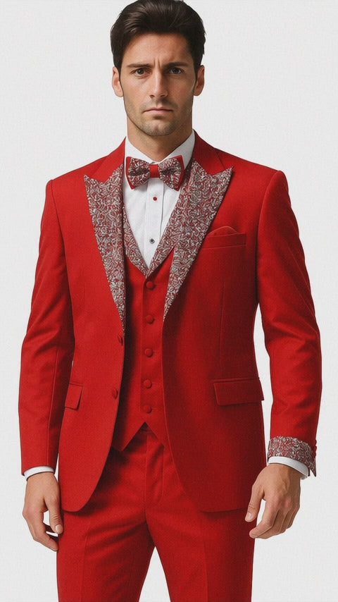 Red Prom Tuxedo
