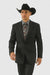 Designer Men's 2 buttons fully lined slim fit charcoal suit
