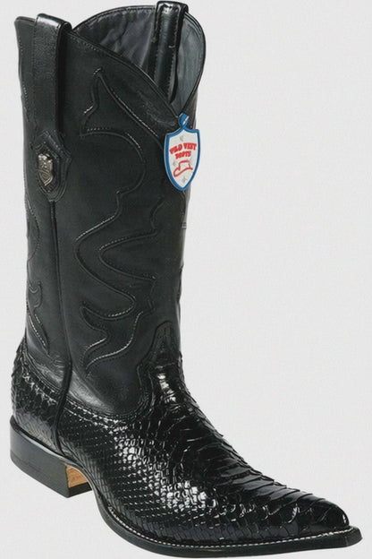 Men's Wild West Python Skin 3X Toe Boots 29557