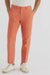 Linen Flat Front Pants Tangy Orange