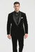 Men's High Fashion Black Shawl Lapel Velvet Suit + Velvet Pants