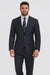 Men's Black And White Checkered Suit Checkered Pattern Texture Blazer Jacket Suit Dark Navy Windowpane Plaid  - Black And White Checkered Suit - 100% Percent Wool Fabric Suit - Worsted Wool Business Suit