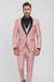 SKU#JA61429 Blush Tuxedo - Light Pink Tuxedo Suit
