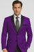 Velour Men's blazer Jacket Purple Two Button Party Suit & Tuxedo & w/ Black  Velvet or Suit Fab