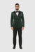 Green Velvet Double Breasted Tuxedo Jacket – Wedding & Prom