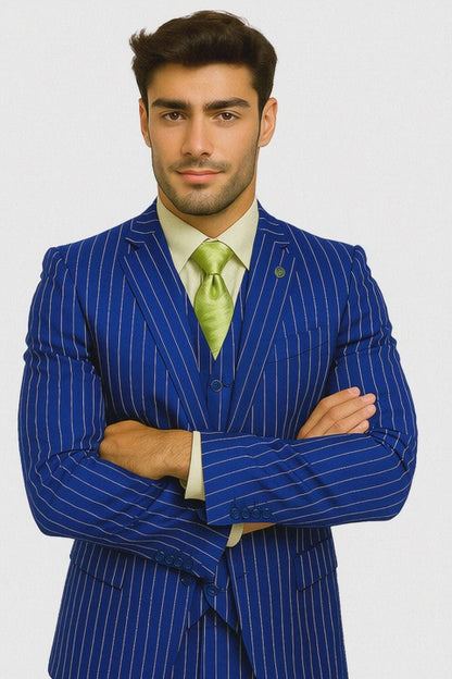 mens-gangster-pinstripe-2-button-double-breasted-vest-suit-in-hunter-or-burgundy Modern Fit