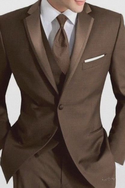 Western Suit - Trajes Para Hombres - Cowboy Formal Attire - Trajes De Novio - Chocolate