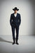 Mens Stacy Adams Suit - Designer Suit - 3 Piece Suits - Vested Suit - Flat Front Pant- Modern Fit Suits Navy Suit
