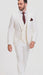 Big Lapel - Wide Lapel - Tom Ford Style Suit - Ticket Pocket - White