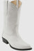 Wild West White Ostrich Leg Cowboy boots - Botas De Avestruz