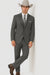 2 Button Trim Tuxedo in Grey Suit - Country Wedding Suits
