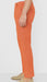 Linen Flat Front Pants Tangy Orange
