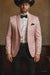 Western Suit - Trajes Para Hombres - Cowboy Formal Attire - Trajes De Novio - Pink