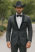 Rayon/Poly Modern Fit Suits Eleganza 2 button Blazer with Black Edge Trim Lapel Dinner Jacket suit
