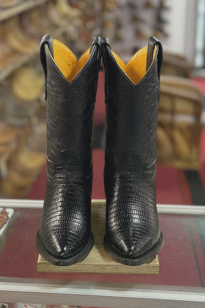 Lizard Print Western Boots