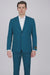 Men's 2 Button Teal Blue  Color Summer Suit