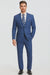 Indigo ~ Cobalt Blue ~ Teal New Blue Big and Tall Linen Suit