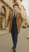 Men’s Camel Brown Wool Overcoat – Classic Long Dress Coat for Business and Casual Wear in Vecuna Color