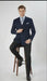 Men’s Navy Blue Double-Breasted Blazer - Suit Jacket – Premium Tailored Fit Formal Wedding and Business Sport Coat