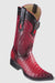 Los Altos Boots Caiman Tail Red Pointed Toe Cowboy Boots