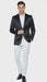 Men’s Black Satin Blazer – Classic Slim Fit Two-Button Formal Suit Jacket for Weddings, Parties, and Business Events