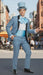 Dumb and Dumber Light Blue Tuxedo Costume for Men with Matching Top Hat – Classic 90s Party and Halloween Suit