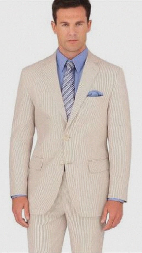 Tan Pinstripe