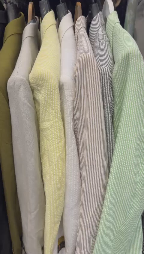 Mens Vested Summer Seersucker Suit