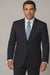 Mantoni Suit - Signature Menswear Wool Fabric SuitsOutlet - Brand Super 140s Brand Two Buttons Men's Jet Black Flat Front Suit Regular fit or Slim Fit- High End Suits - High Quality Suits - 100% Percent Wool Fabric Suit - Worsted Wool Business Suit