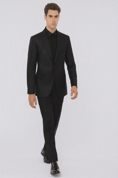 Men's Black Flap Front Pockets One Button  Designer Fashion Dress Casual Blazer On Sale Blazer