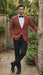 Men’s Brick Copper Rust Color  Blazer – Slim Fit Formal and Party Wear Jacket in Burnt Orange Sport Coat