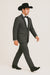 Grey~Gray 2 button  collar or Formal Suit & Dinner Jacker or Blazer with Black Edge Trim  Fashion Tuxedo For Men