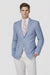 Men'S Solid 2 Button Light Blue Classic Fit Sport Coat Blazer