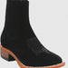 Mens Black Suede Boots - Square Toe