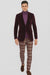 Mens Blazer Burgundy