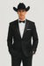 Western Suit - Trajes Para Hombres - Cowboy Formal Attire - Trajes De Novio - Black