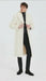 Mens Ivory Full-Length Overcoat with Luxurious Faux Fur Shawl Collar – Cream Winter Dress Coat Off White Color
