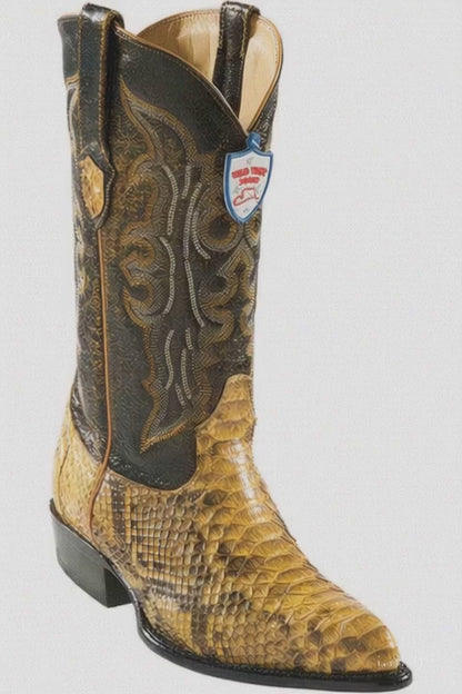 Men's Wild West Python Skin J Toe Boots 29957