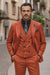Designer Red Three-Piece Suit – Business & Wedding Wear for Men