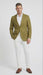 Men’s Olive Green Blazer Sport Coat – Linen Fabric Summer in pistachio sage green