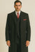 Men'S 3 Piece Fashion Suit - Long Zoot Suit Vested Black Color - Three Piece Suit