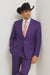 Men's Multi-Stage Party Cheap Priced Business Suit Clearance Sale Collection Purple Slim Fitted
