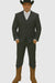 Brand: Caravelli Collezione Suit - Caravelli Suits - Caravelli italy Caravelli Men's 2 Buttons Grey 3 Piece Vested Suit