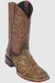 Botas de Cuero Cincelada Horma Rodeo Cuadrada