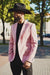 Men's Slim Fit Western Blazer Sport Coats Mauve Sacos Vaqueros Para Hombre