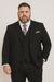 Cheap Plus Size Suits For Men - Big and Tall Suit For Big Guys Solid Black