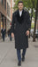 Mens Full Length and Cashmere Overcoat - Winter Topcoats - Black Coat